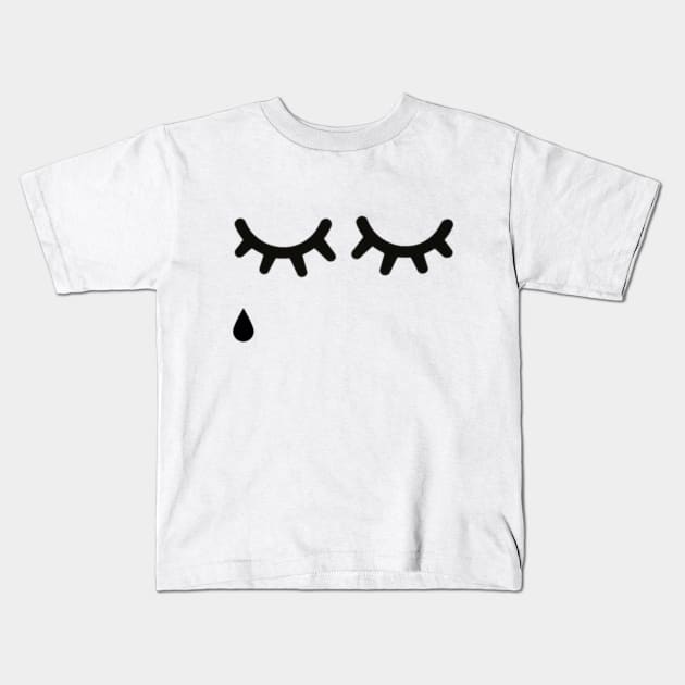 Drop of sadness Kids T-Shirt by ZEDesigns